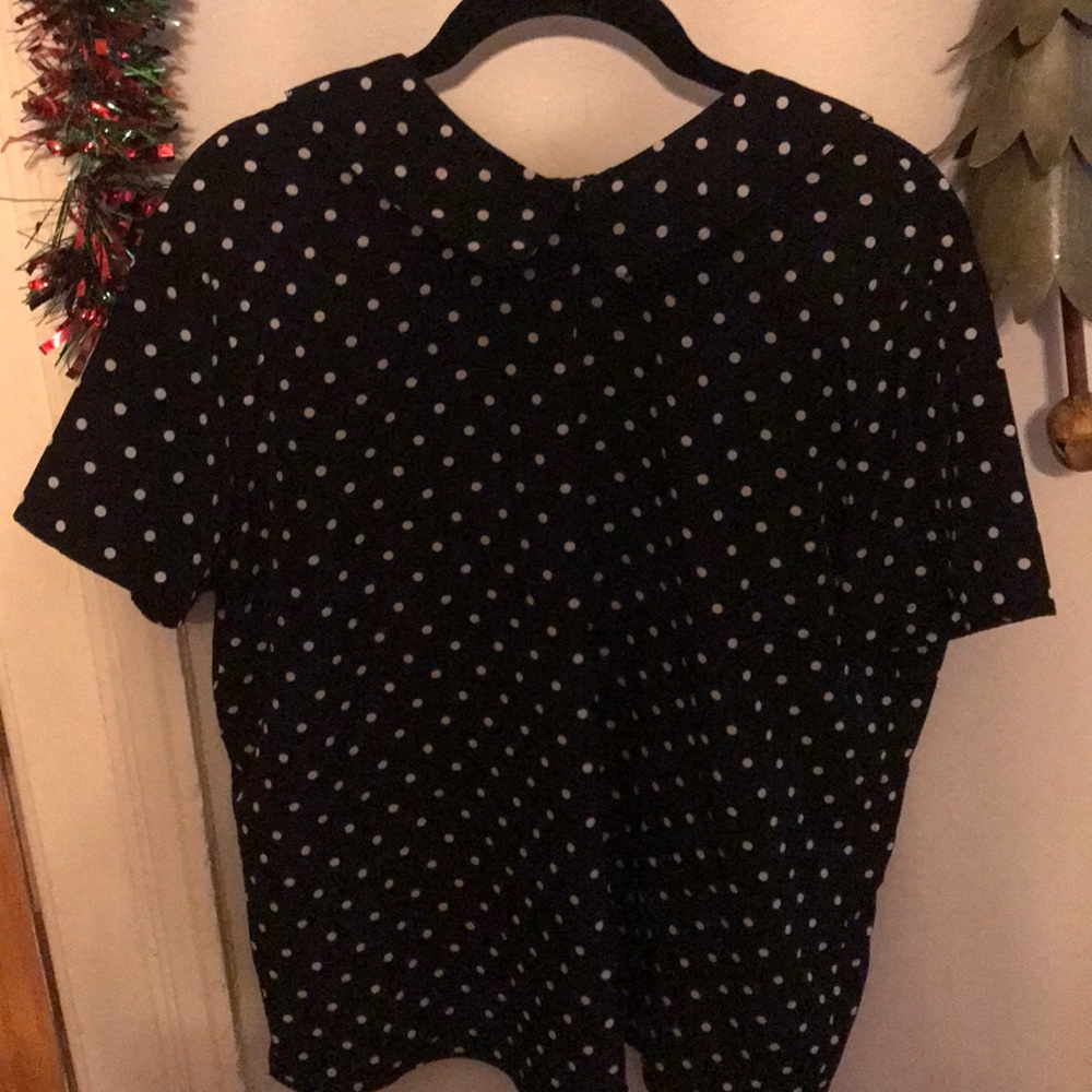 Polka Dot collard Maternity Top Forever 21
